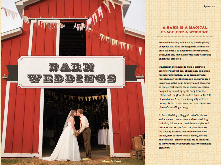 The best wedding book on how to plan a barn wedding