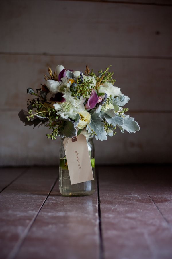 A vintage style country weding bouquet