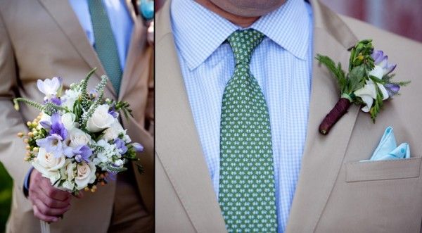 Country BBQ wedding bouquet and boutonniere