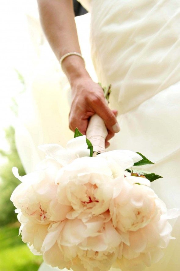 White Rustic Wedding Flowers