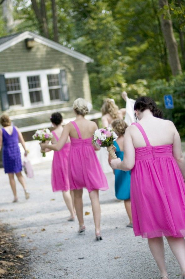 pink-rustic-bridesmaid-dresses
