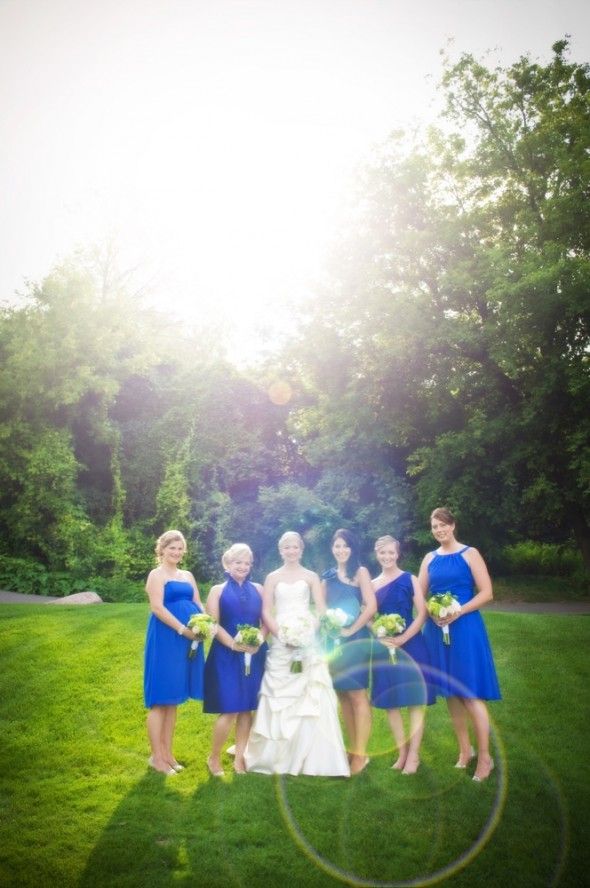rustic-wedding-blue-bridesmaid-dresses