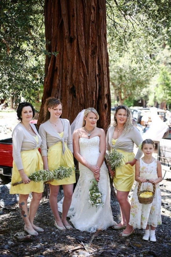 yellow-rustic-bridesmaid-dresses