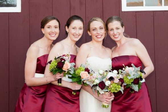 fall-bridesmaid-at-a-barn-wedding