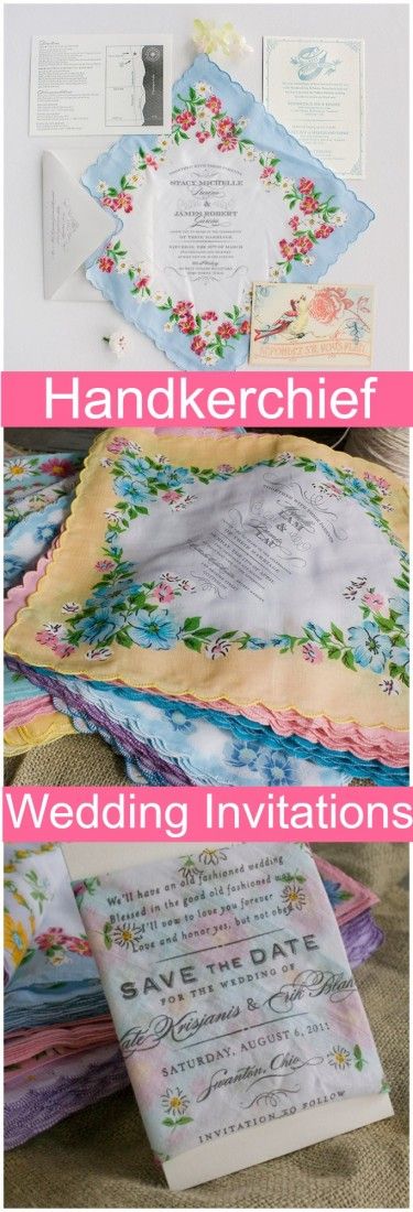 Handkerchief Wedding Invitations