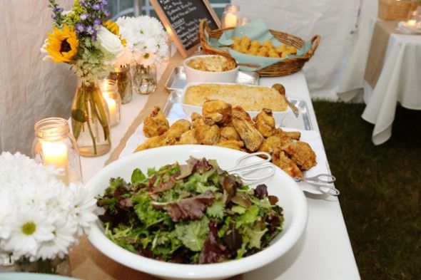 country-wedding-food
