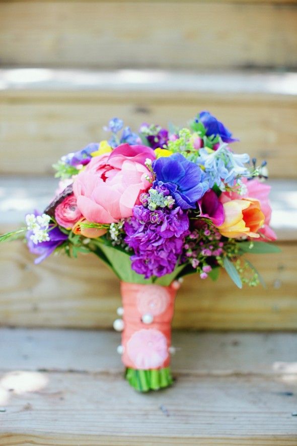 bright-colored-wedding-bouquet 