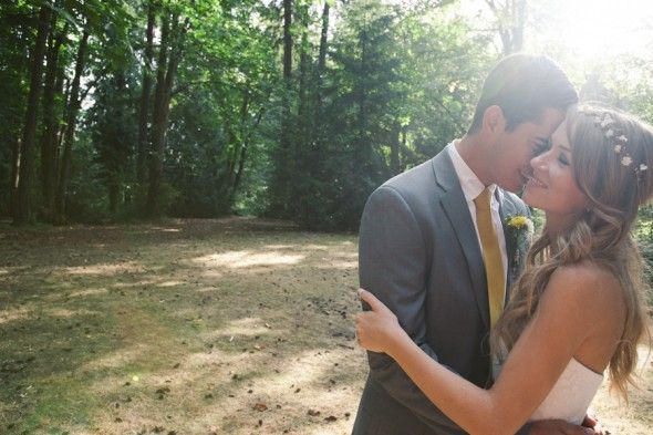 A woodsy natural wedding in a rustic location 
