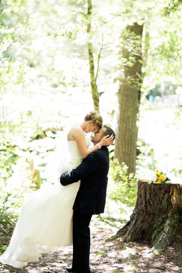A rustic wedding in a state park