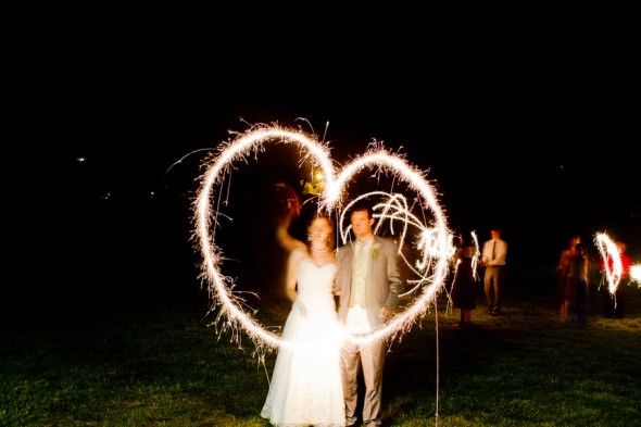 heart wedding sparklers 