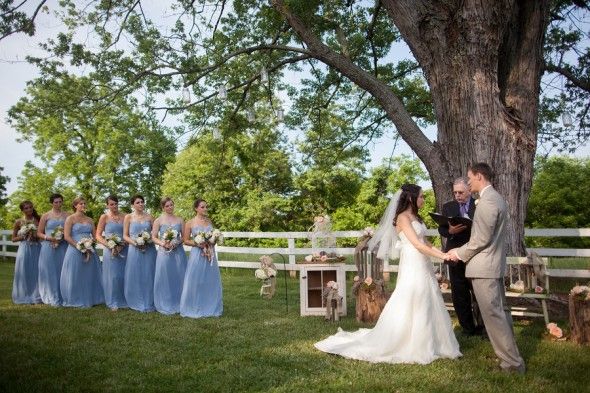 Outdoor farm wedding