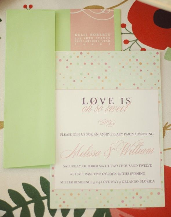 Love is wedding invitation 