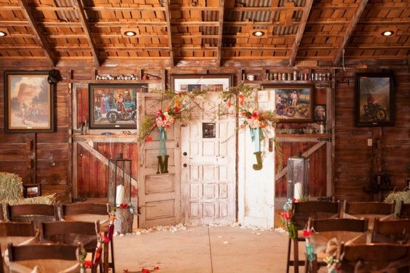 Vintage country wedding decorations