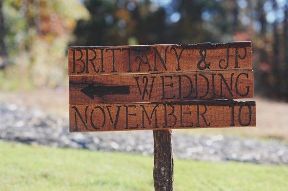 Rustic Wood Wedding Sign