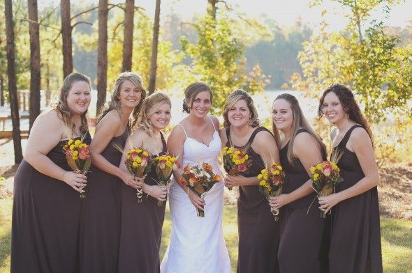 Fall Colored Wedding Gowns