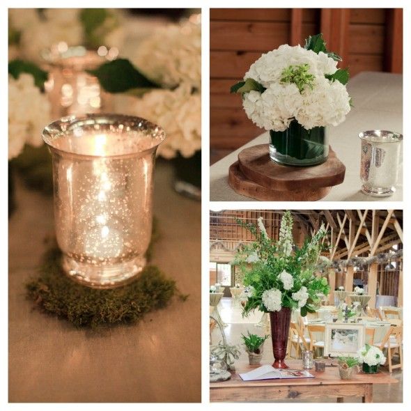 Green White Wedding Colors