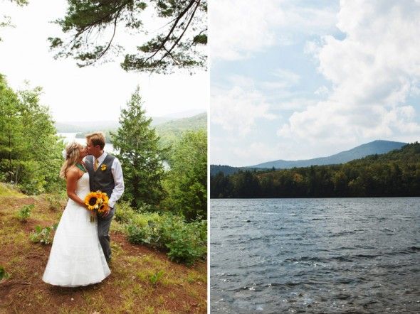 Lake wedding in New Hampshire 
