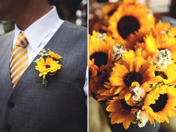 Sunflower wedding flowers 