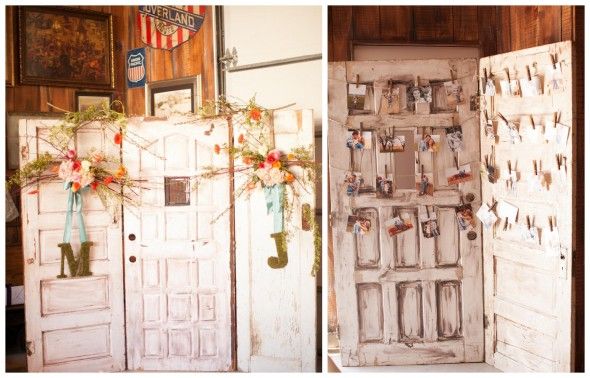 Vintage Doors Used At Wedding