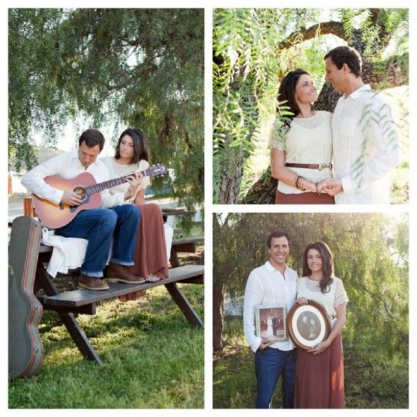 A vintage style engagement session 