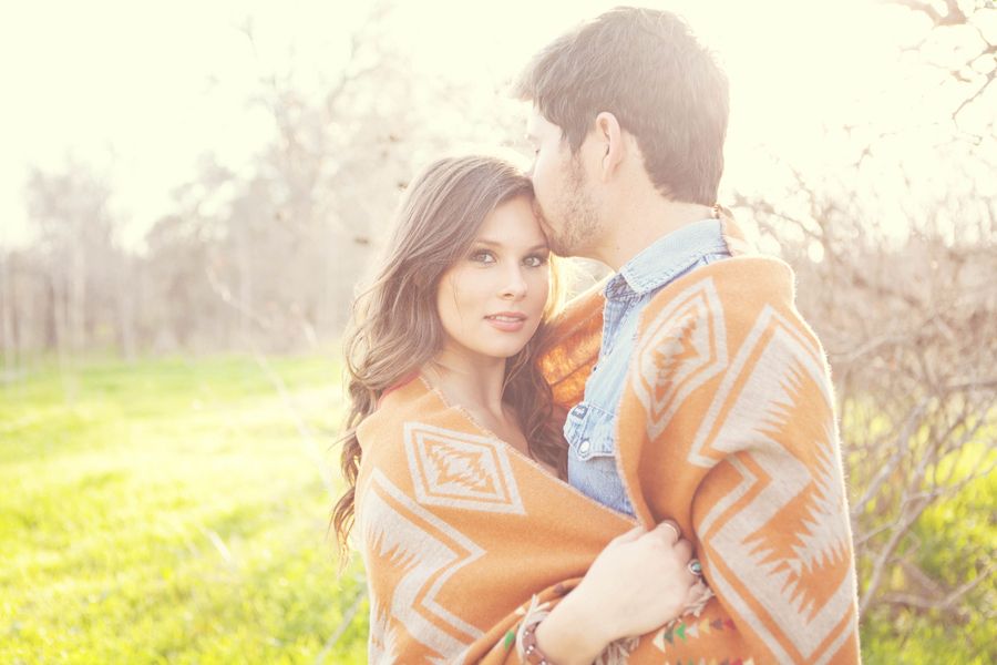 Romantic Country Wedding Engagement Pictures