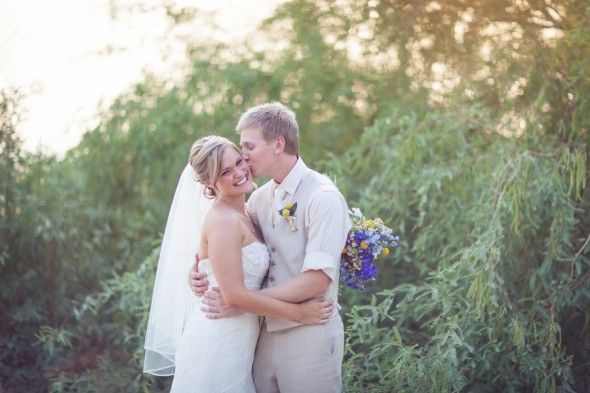 Country Chic Wedding Couple