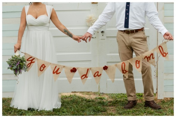 Burlap Wedding Sign
