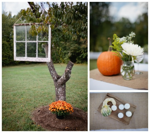 Fall Wedding Outdoor Ceremony
