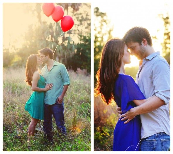 Engagement pictures With balloons