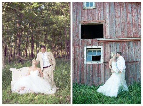Rustic Farm Illinois Wedding