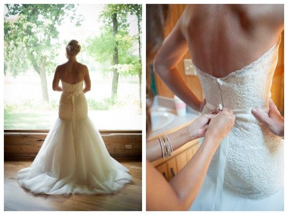 Strapless Wedding Gown In Lace