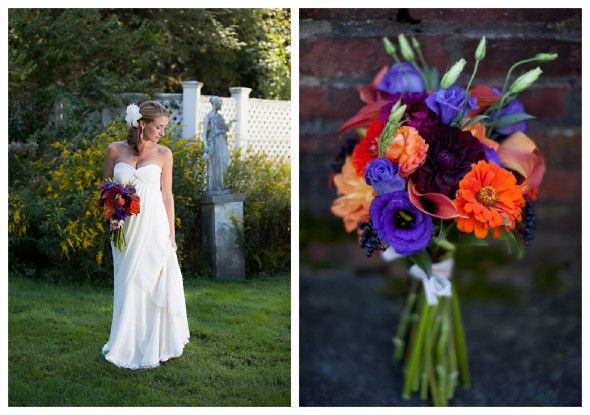 Brightly Colored Wedding Bouquet