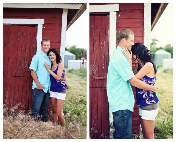 Country Barn Engagement Pictures