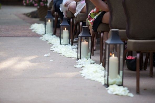 Lanterns At Wedding Ceremony