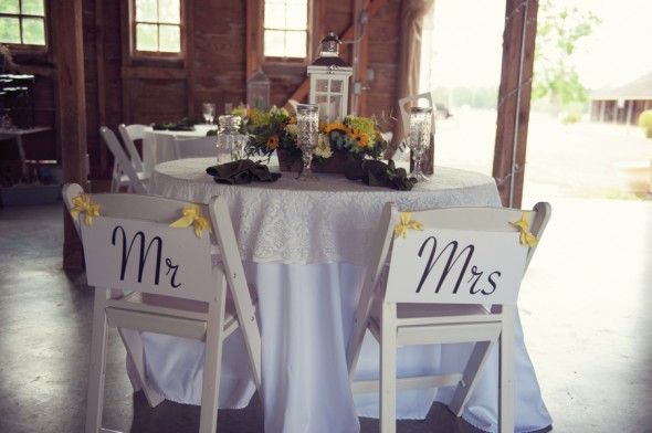 Mr Mrs Chair Signs