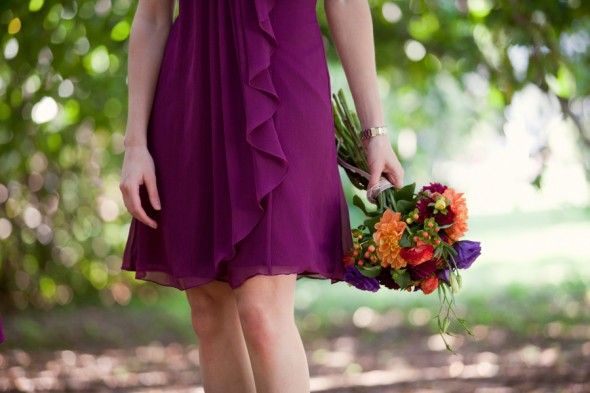 Purple Rustic Bridesmaid Dresses