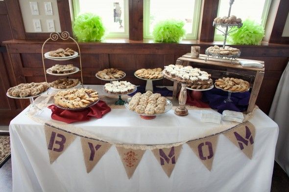 Rustic Wedding Sweets Table