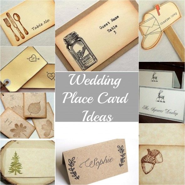 Wedding Place Card Ideas
