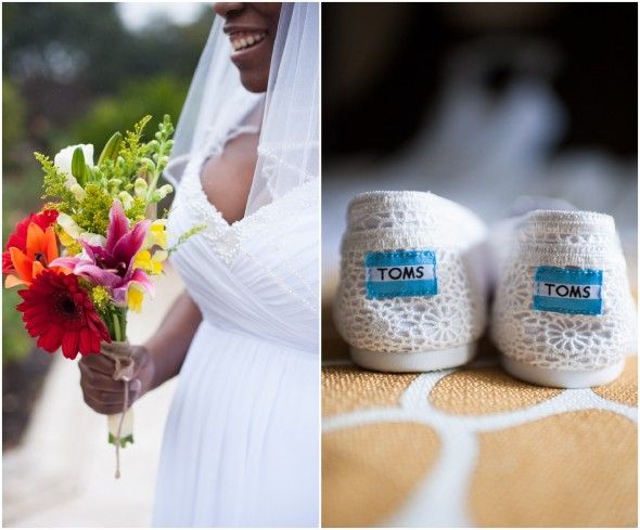 White TOMS shoes for wedding