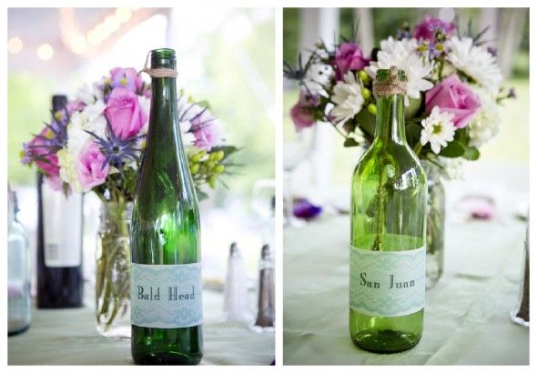 Wine Bottle Wedding Table Numbers