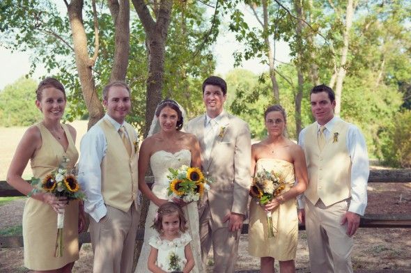 Yellow Country Bridesmaid Dresses