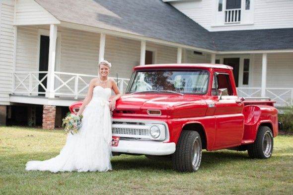 Bride With Pickup Truck