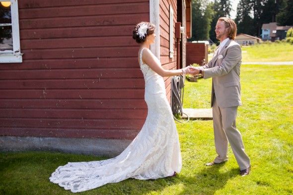 Barn Wedding Couple