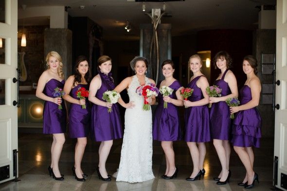 Purple Bridesmaid Dress