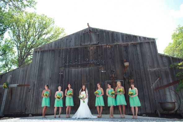 Rustic Barn Bridesmaids