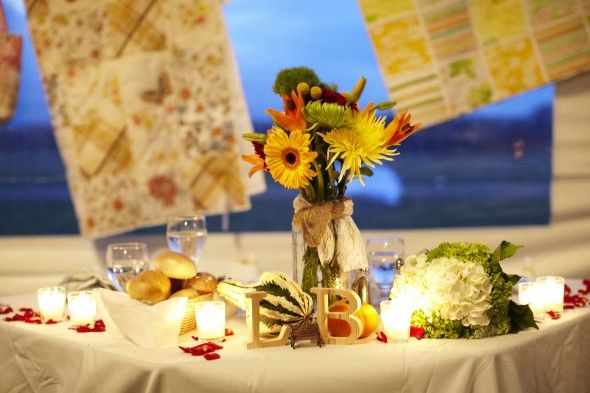 Country Wedding Table Decorations