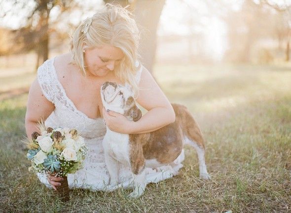 Bride With Dog