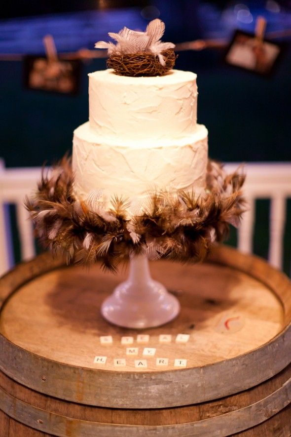 White Country Wedding Cake
