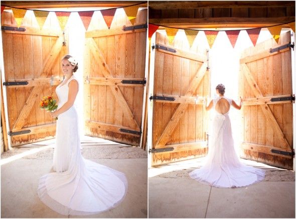 Barn Wedding Bride