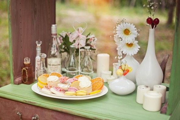 Desserts At A Vintage Wedding